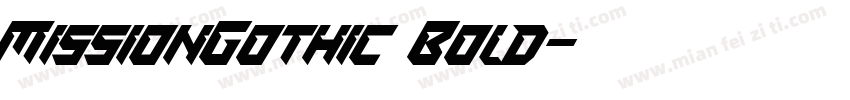MissionGothic Bold字体转换
